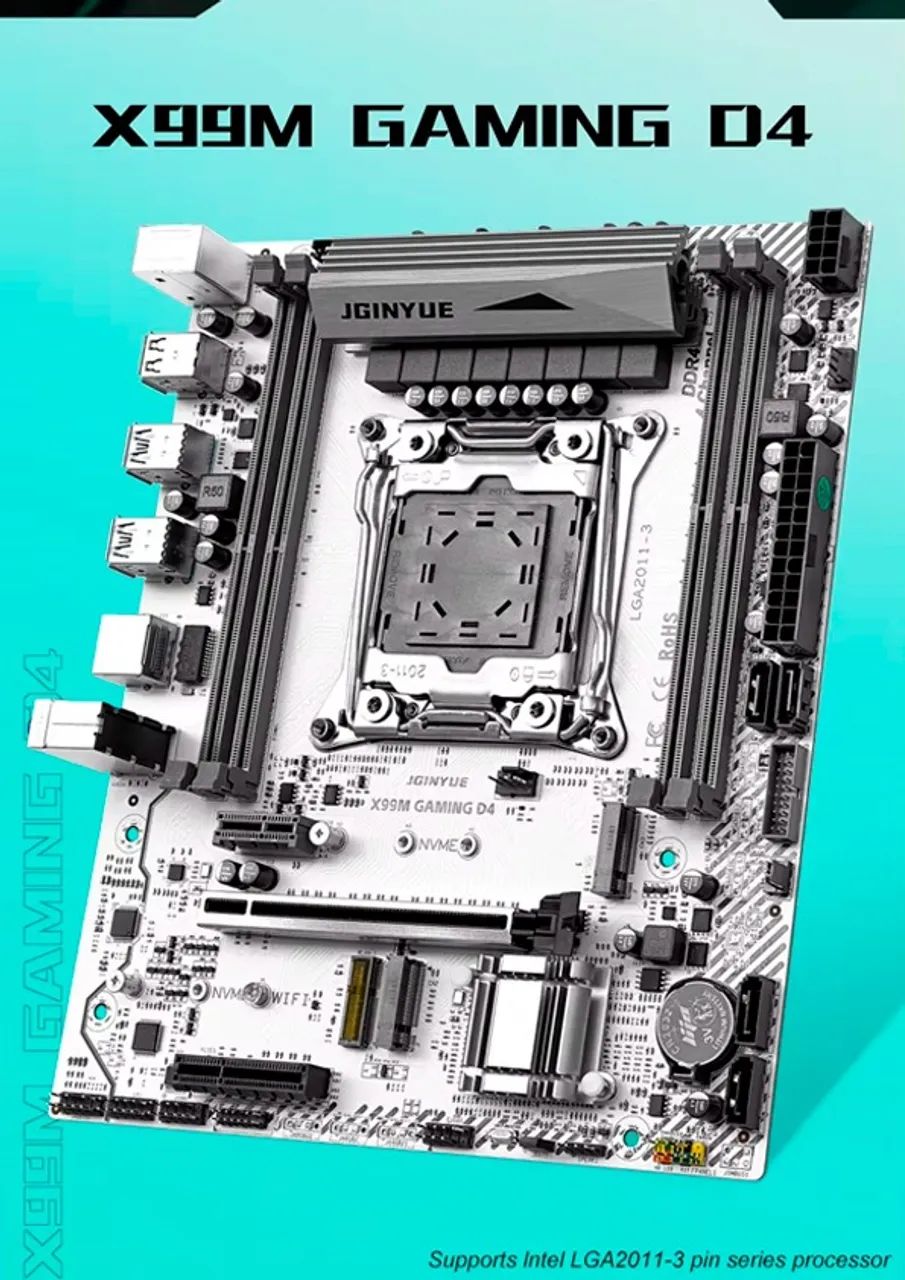 Placa Mãe X99M GAMING D4 ARGB JGINYUE