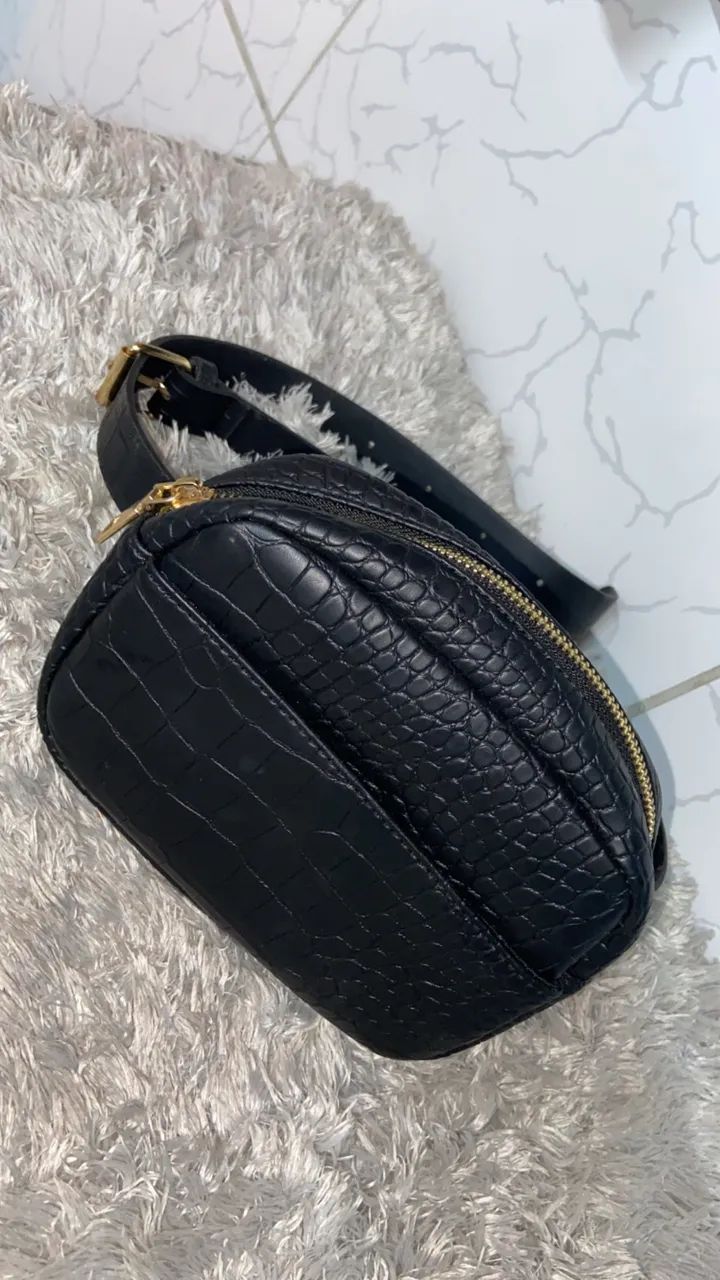 Pochete de couro PU com cinto removível  - Foto 4