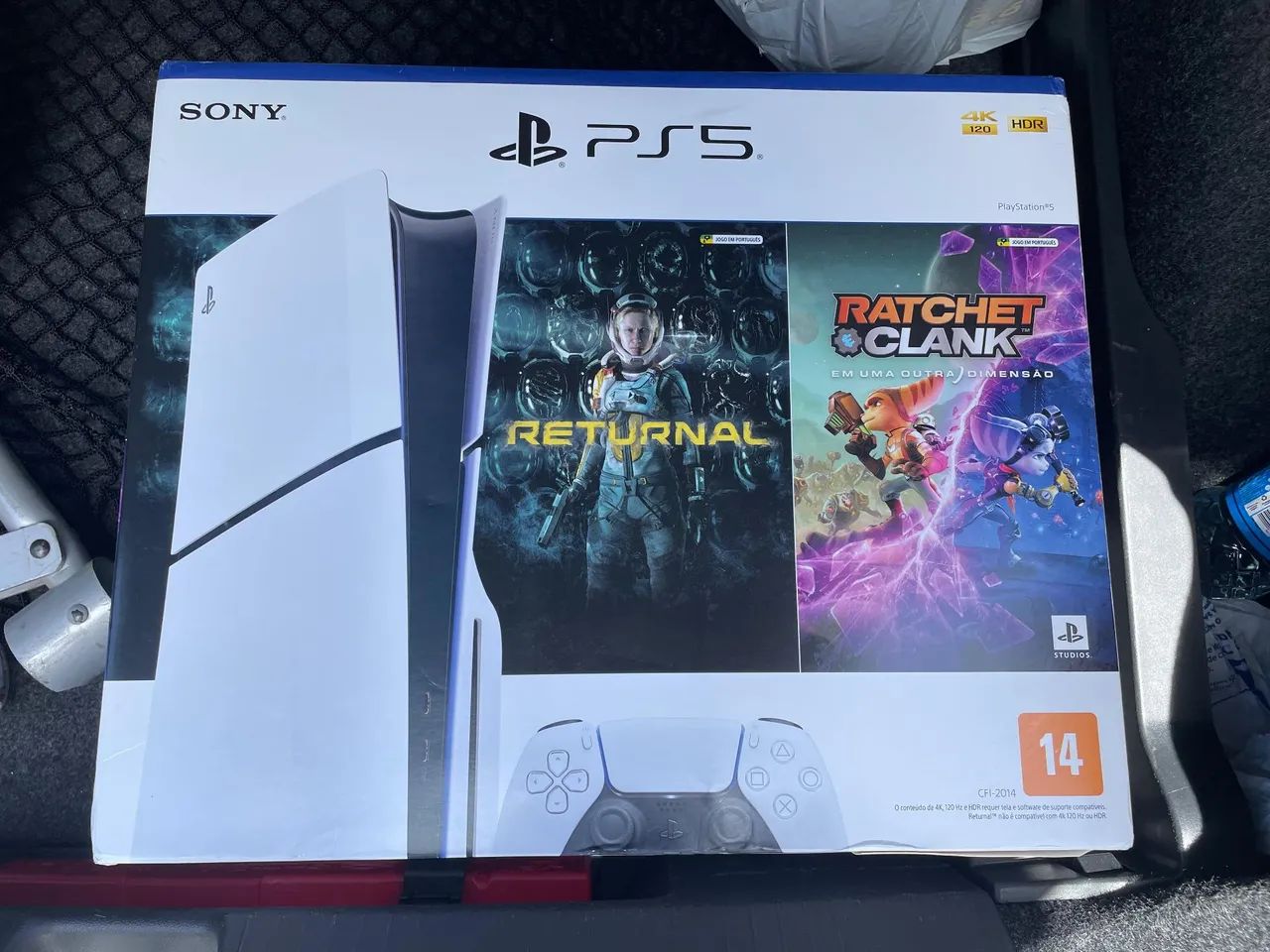 PS5 Slim com Leitor Mídia Física + Jogo LACRADO