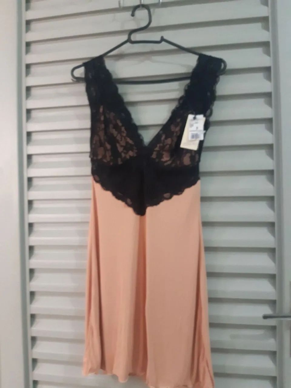 camisola nova de poliamida com renda tamanho 38 luma