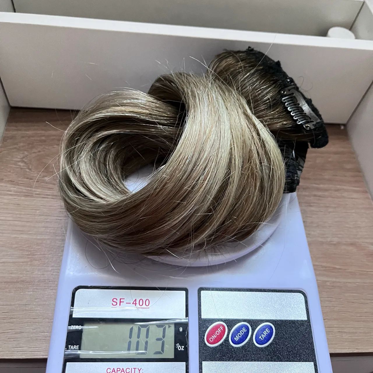 Cabelo Brasileiro Humano- loiro mesclado 