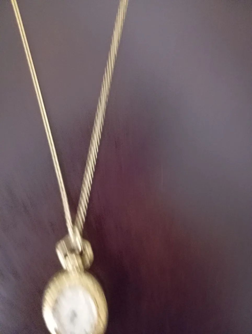 Corrente com relógio folheado a ouro(peça antiga) - Foto 3