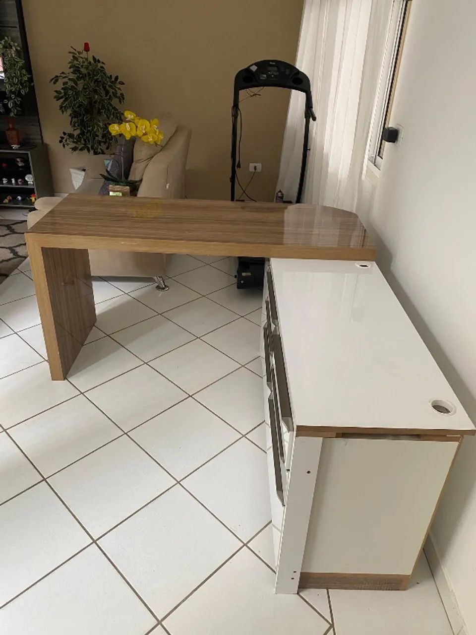 Mesa de escritório com balcão - (41) 9  * - Foto 3