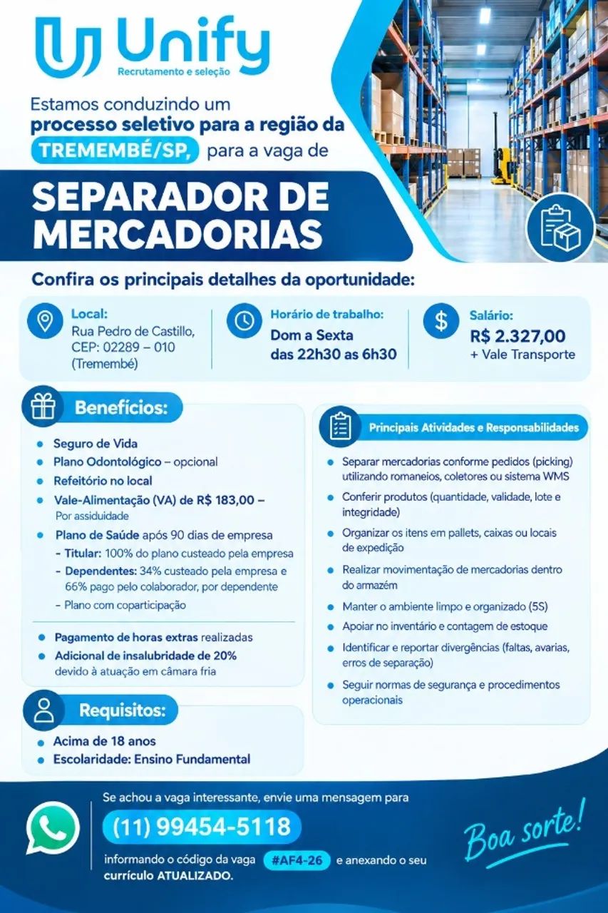 Separador de Mercadorias 