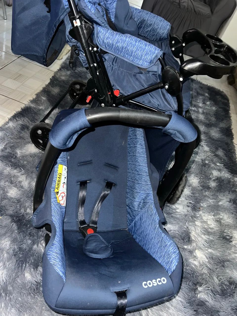 Carrinho de bebê e bebê conforto  - Foto 5