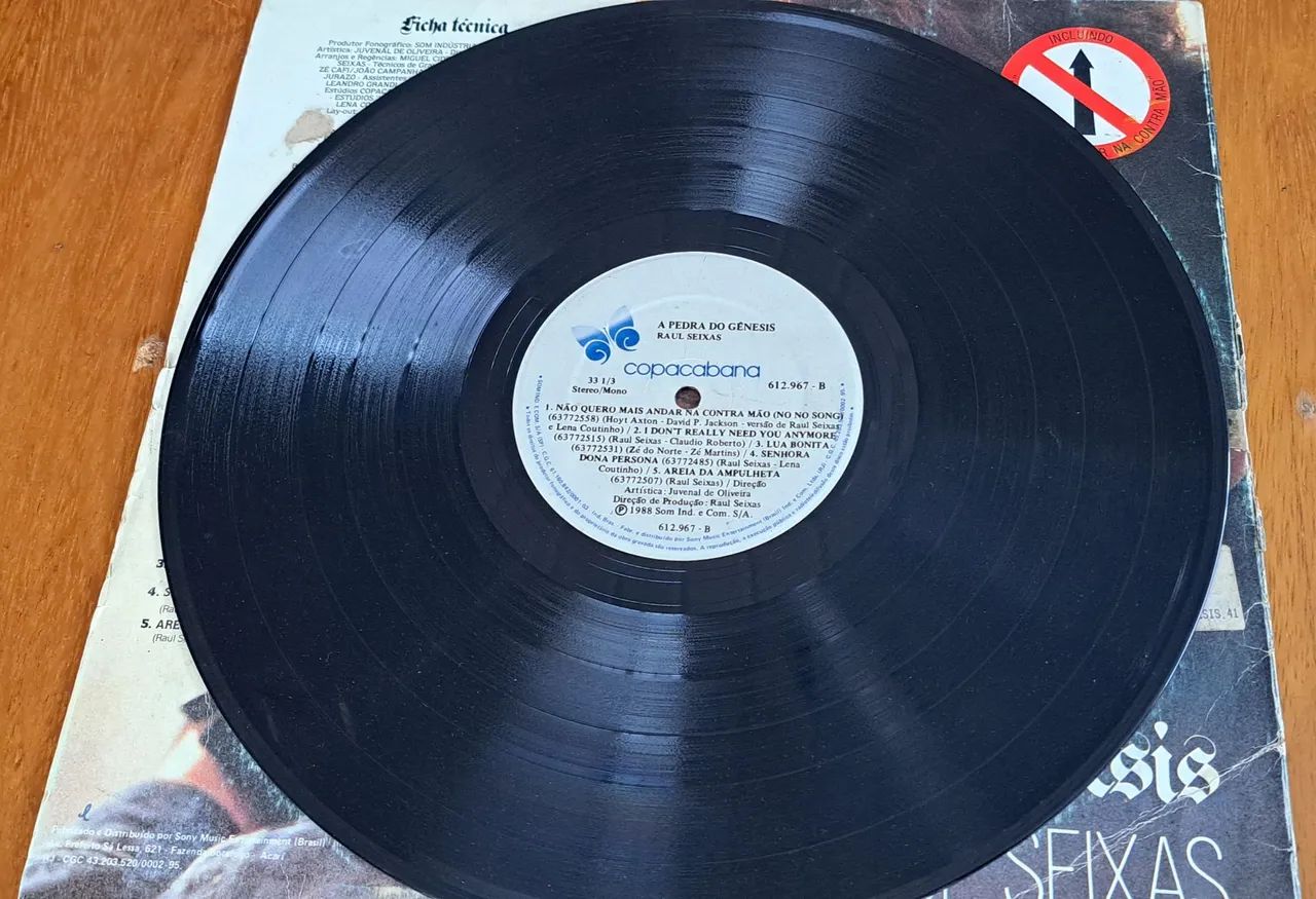 LP VINIL RAUL SEIXAS - A PEDRA DO GÊNESIS - Foto 3