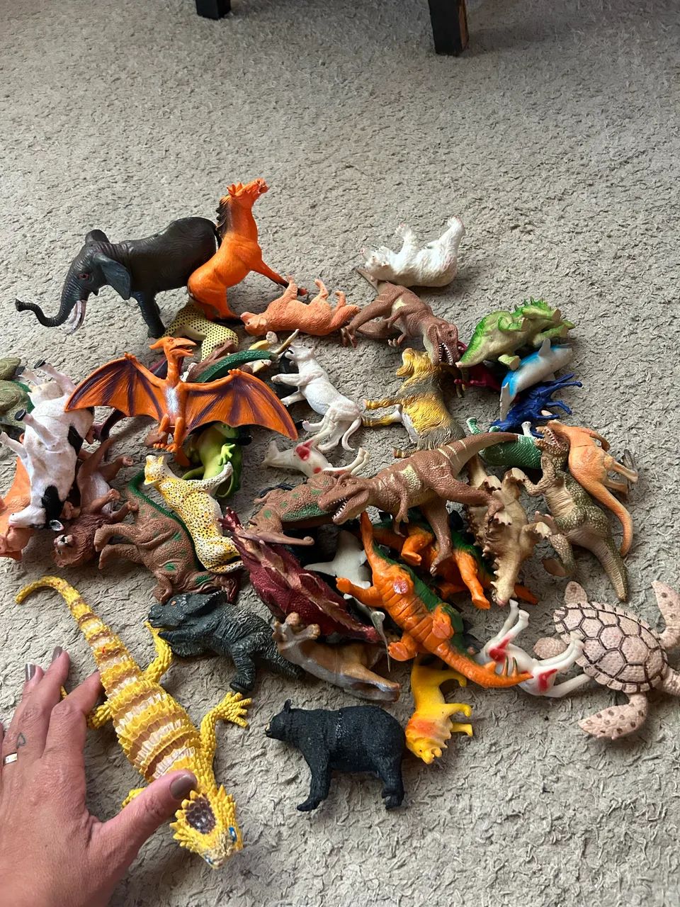 Lote de dinossauros e animais  - Foto 3