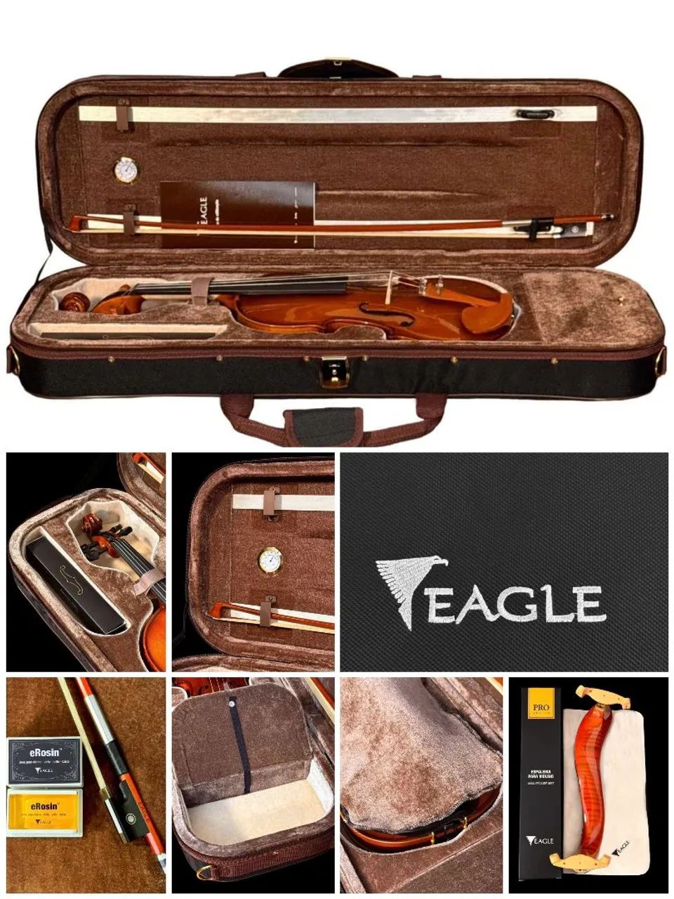 Violino Profissional Eagle VK544 Novo Com Nota Fiscal  - Foto 2