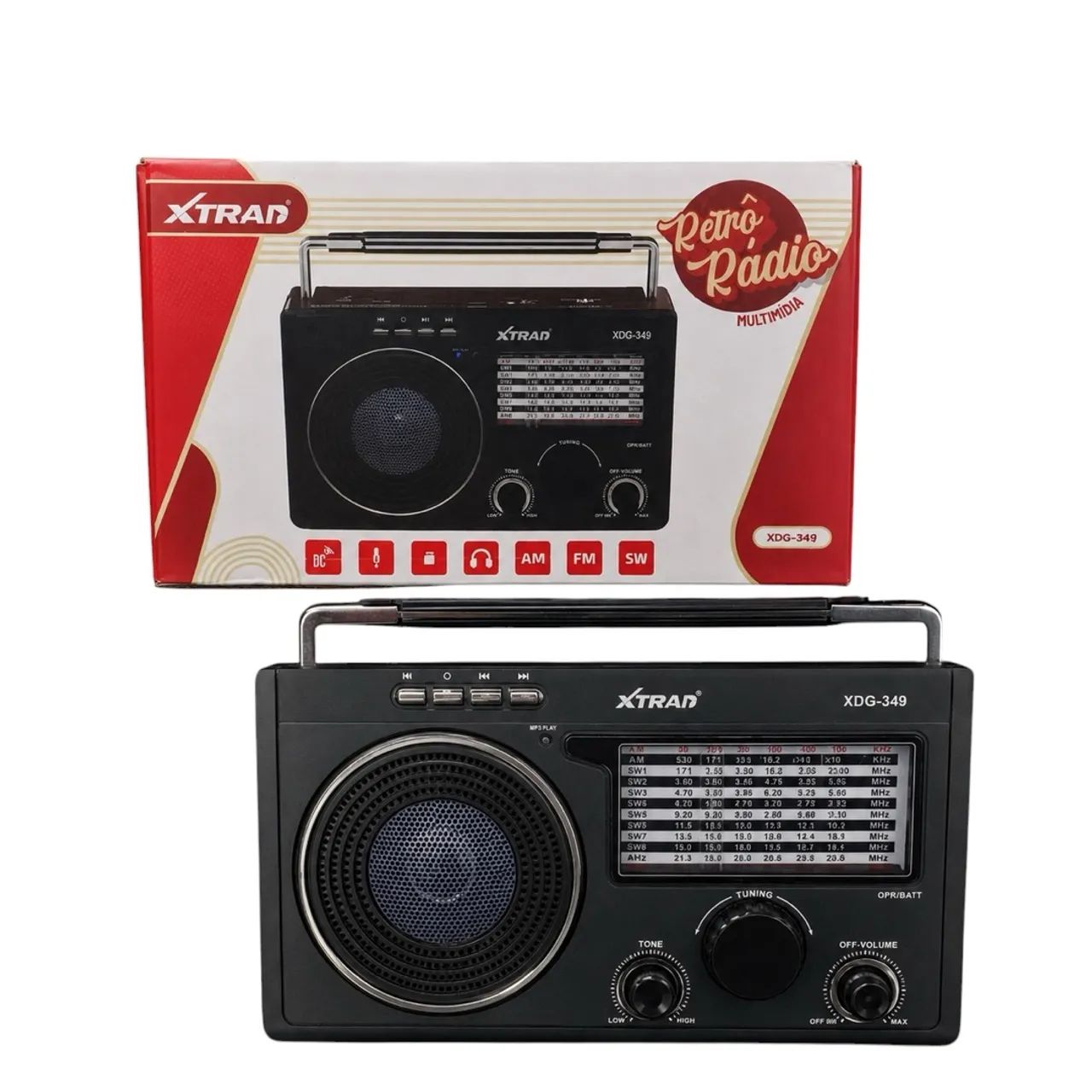 Rádio Retrô Xtrad XDG-349