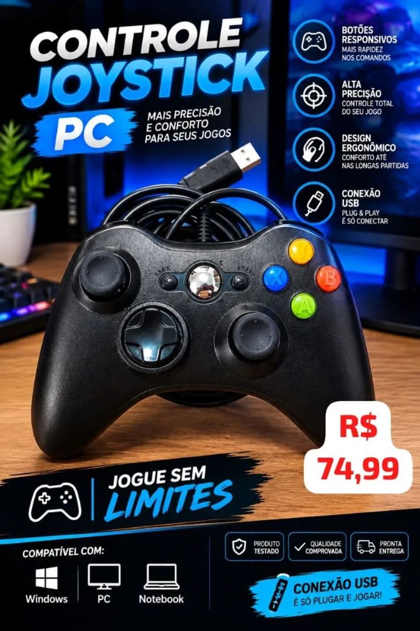 Controle Joystick PC