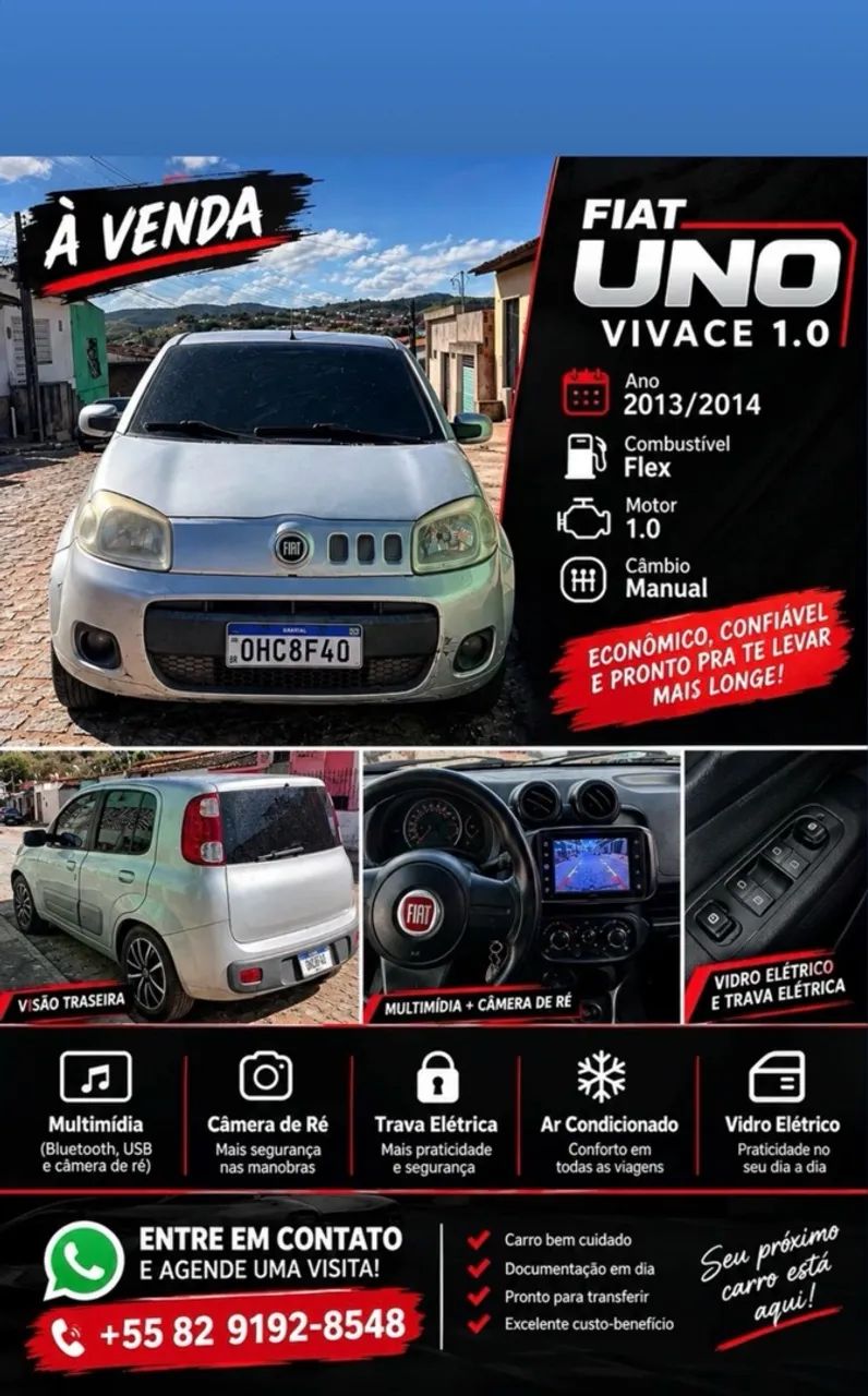 Fiat Uno VIVACE/RUA 1.0 EVO FIRE FLEX 8V 5P 2012