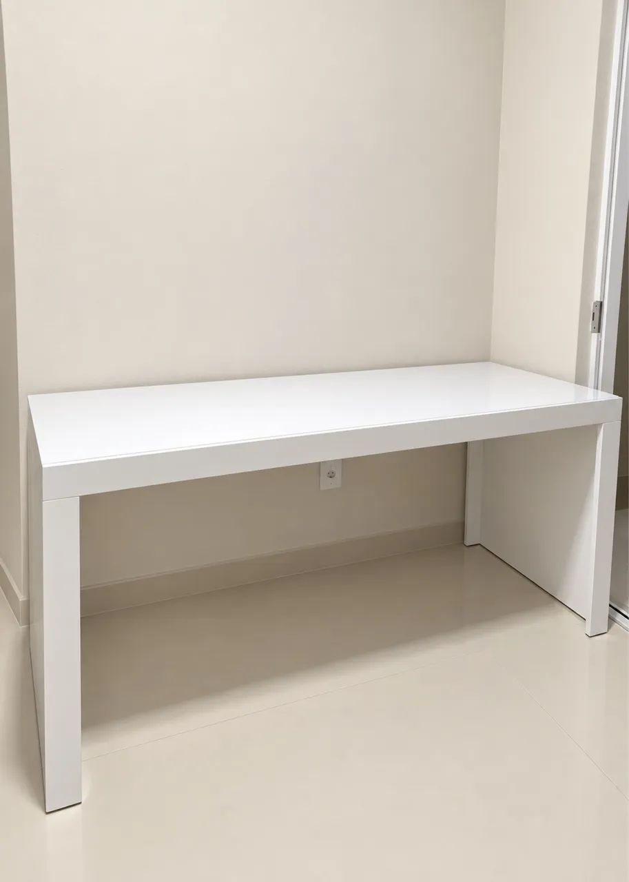 mesa escritório mdf branca