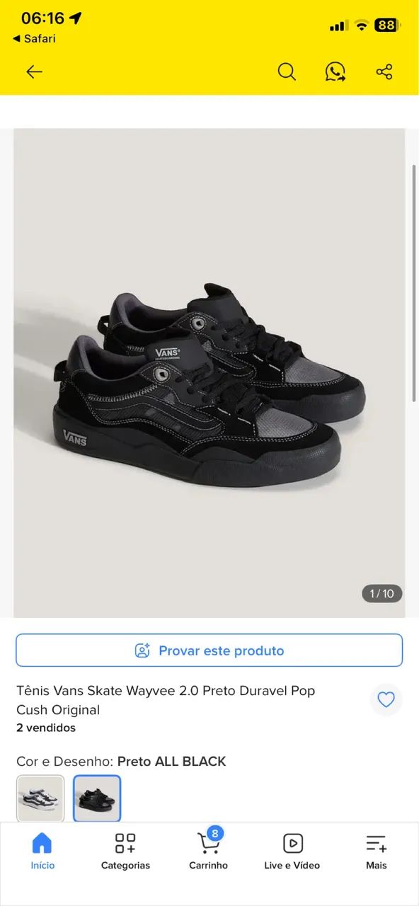 Tênis Vans Skate Wayvee 2.0 Black Black Grey - Foto 5