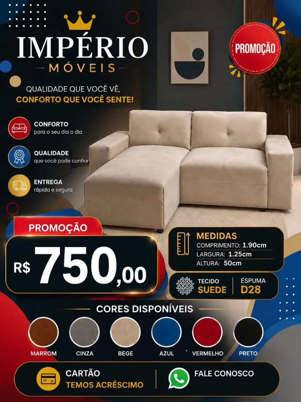 Sofás com preços que cabem no seu bolso