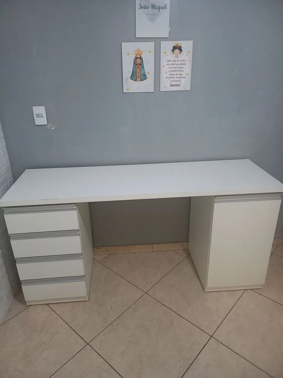 Escrivaninha MDF com armário e gaveteiro  - Foto 2