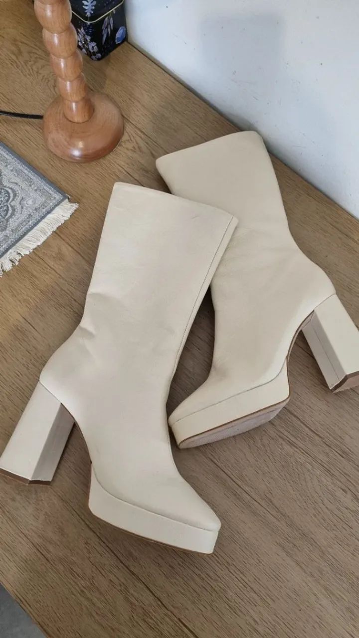 Bota schutz plataforma anos 60