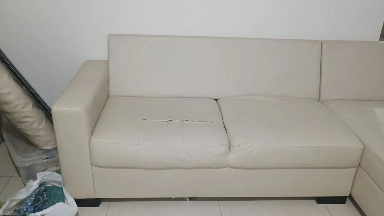 Sofá courino em L - Foto 3