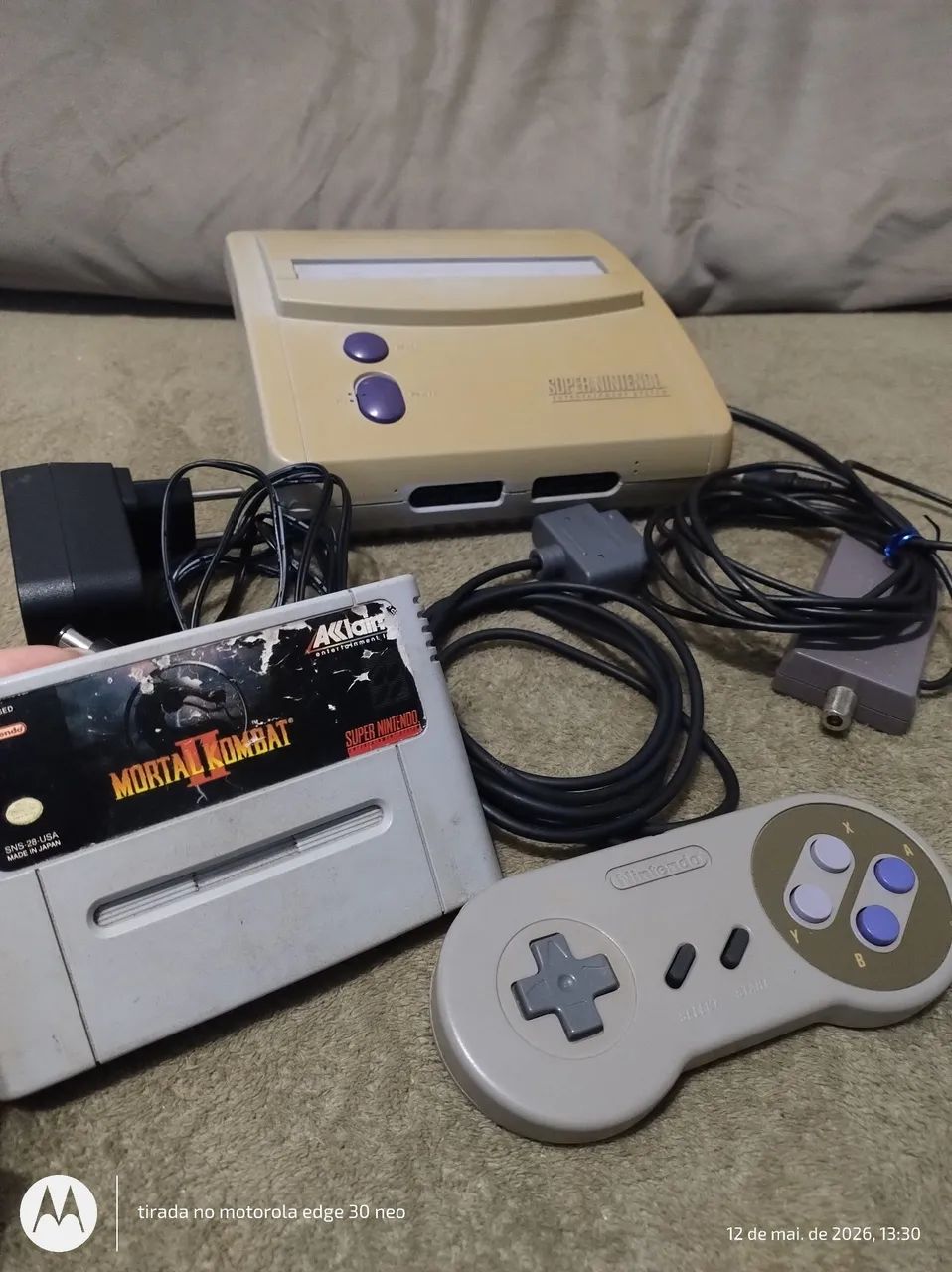 Super Nintendo baby completo funcionando perfeitamente  - Foto 5