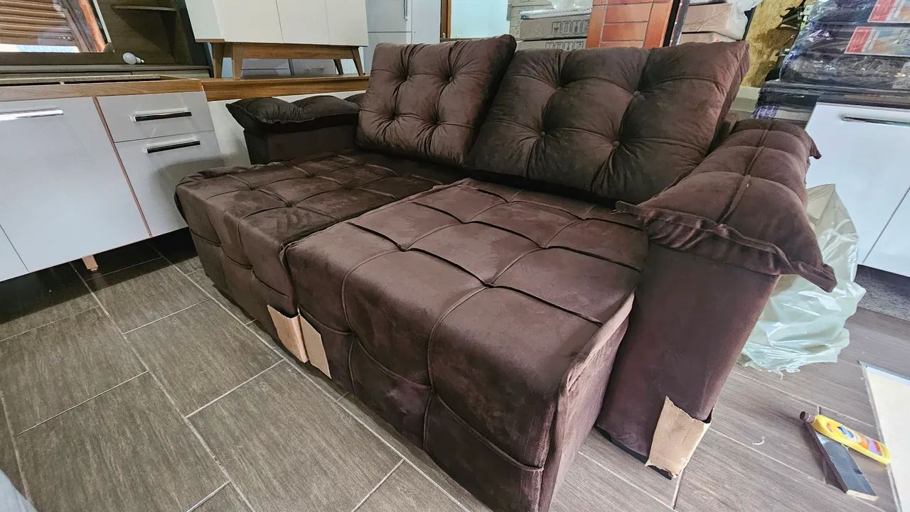 SOFA RETRATIL NOVO - PROMOÇÃO ÚLTIMA UNIDADE - Foto 2