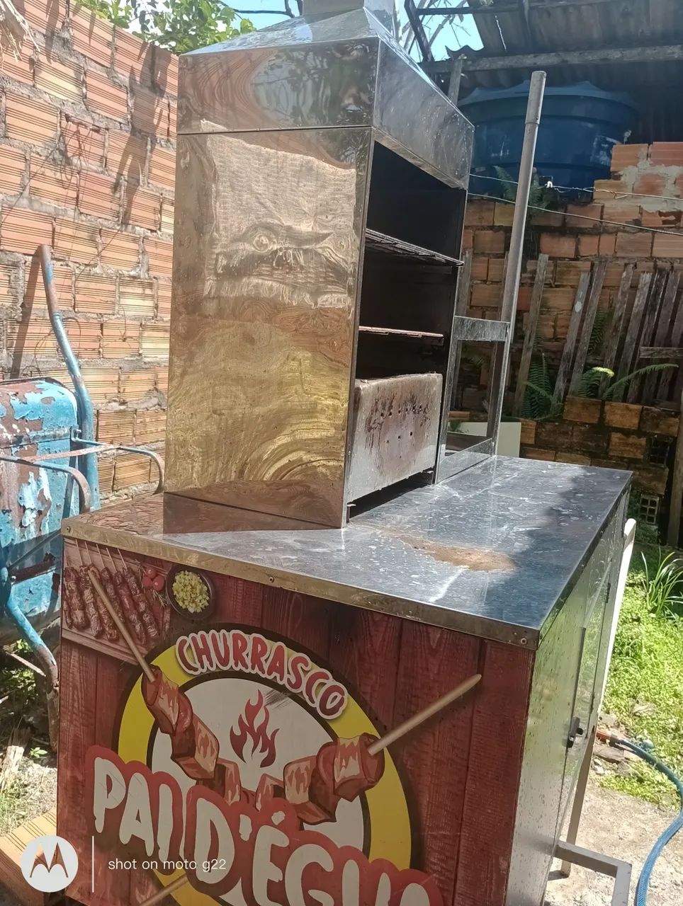Vendo carrinho inox pra vender churrasco  - Foto 5