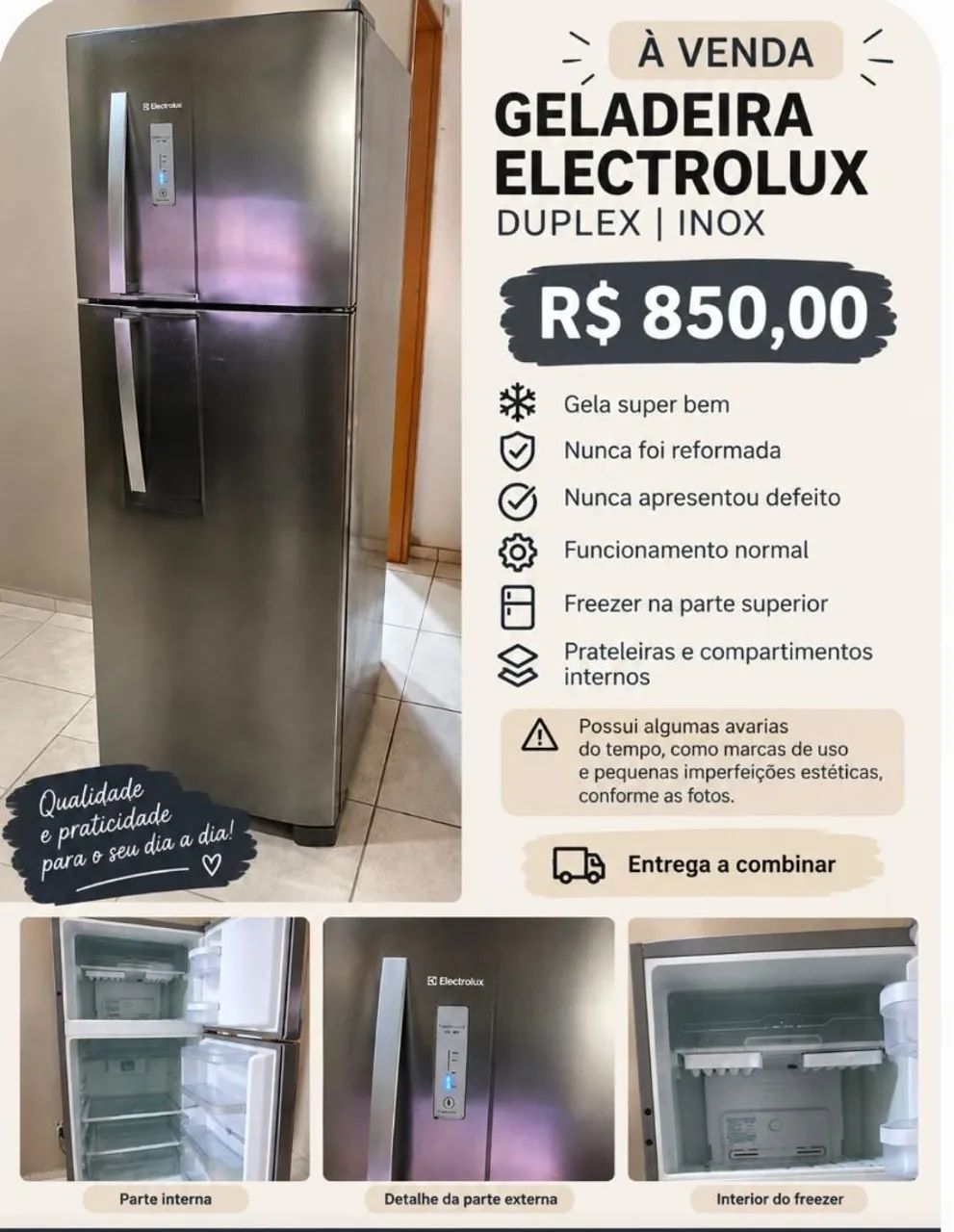 GELADEIRA Eletrolux 
