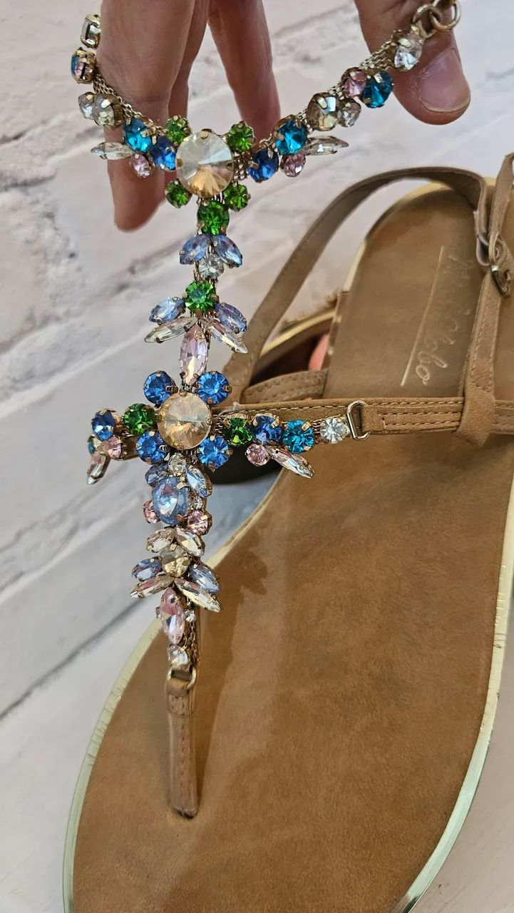 Sandalia 39 strass