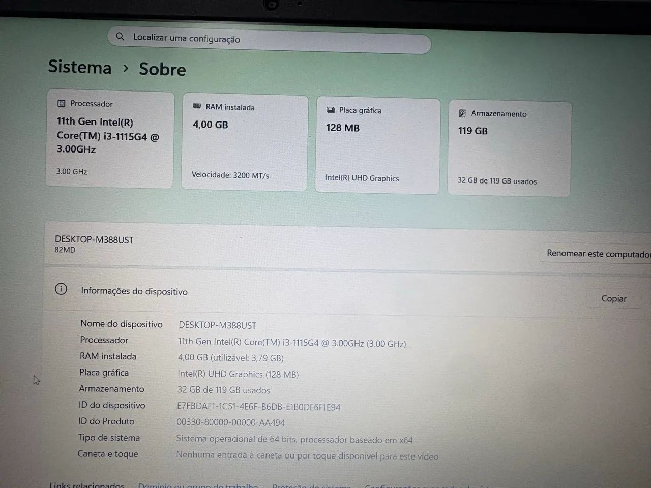 Notebook Lenovo i3 11° geração  - Foto 2