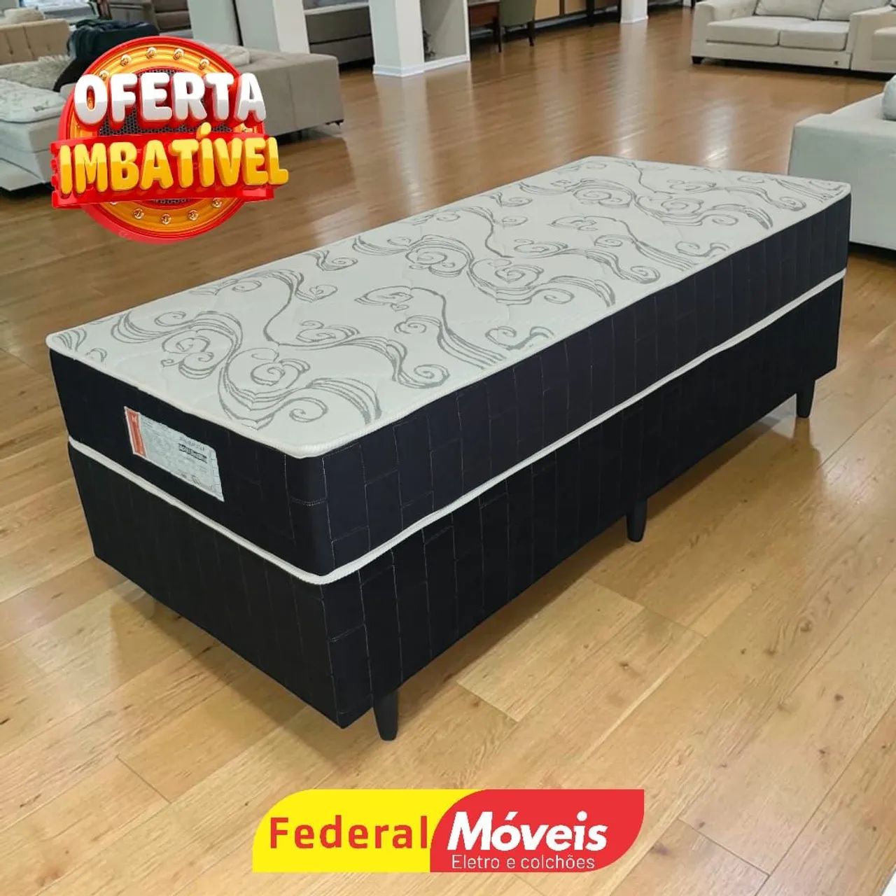 Cama box solteiro 88cm Colchão e Base Mega Oferta - Chama no whatsapp 