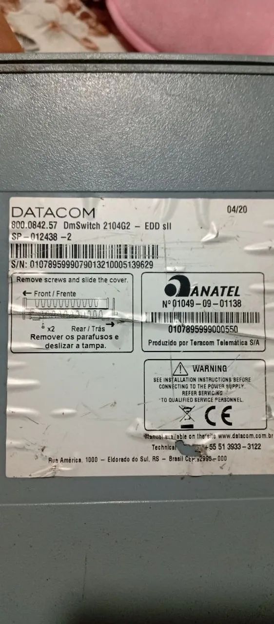 Datacom DmSwitch 2104G2-EDD funcionando ok capão redondo zsul  - Foto 3