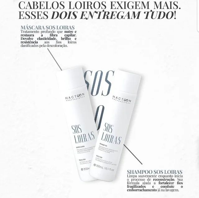 Kit Shampoo + Máscara Cabelos loiros ou ressecados - Foto 3