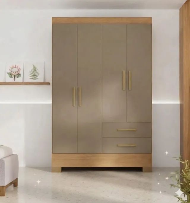 Roupeio solteiro com 4 portas GETT MOVEIS 