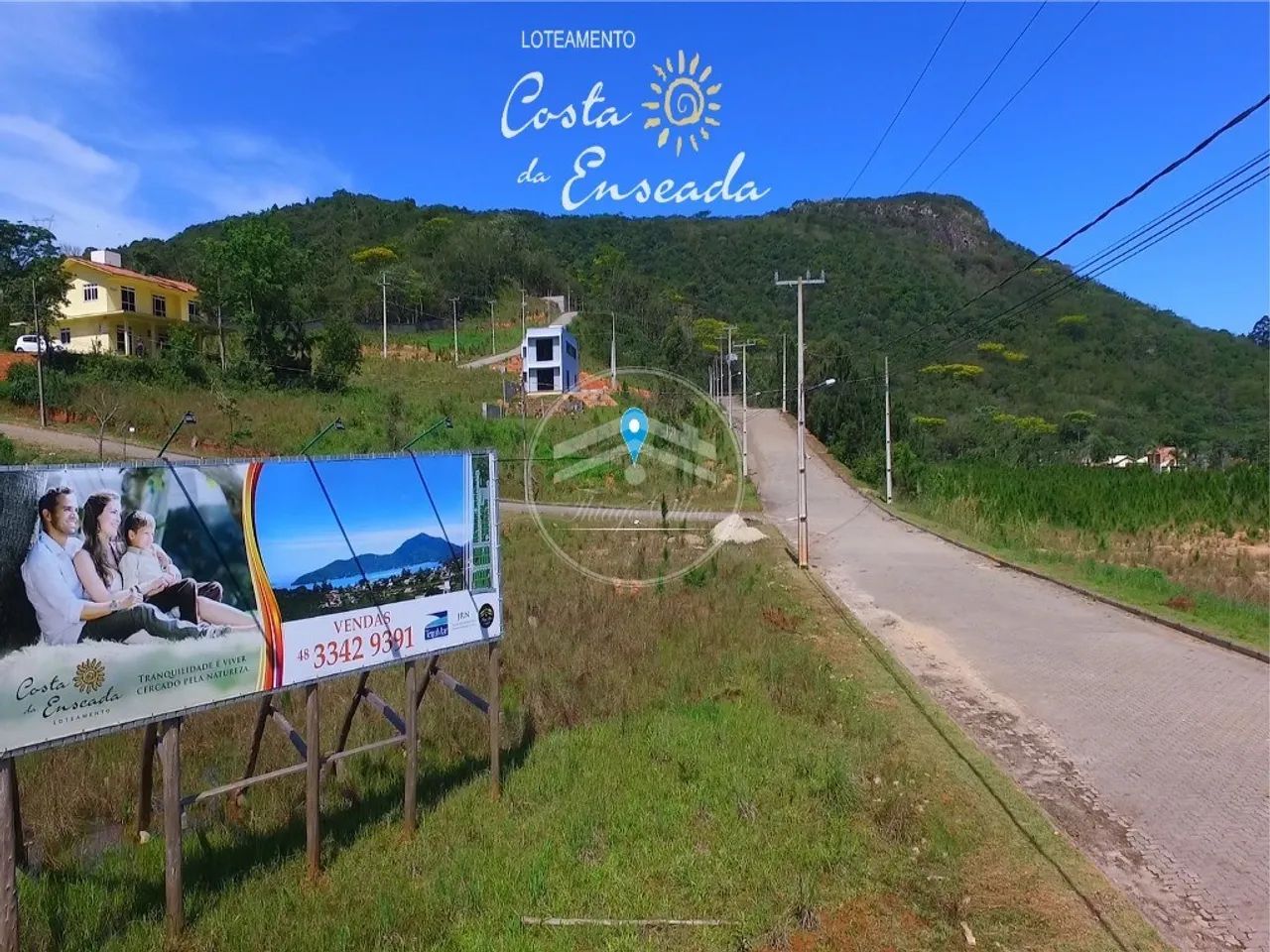 Terreno na Enseada de Brito, Palhoça-SC com Vista paradisíaca para o Verde e o Mar