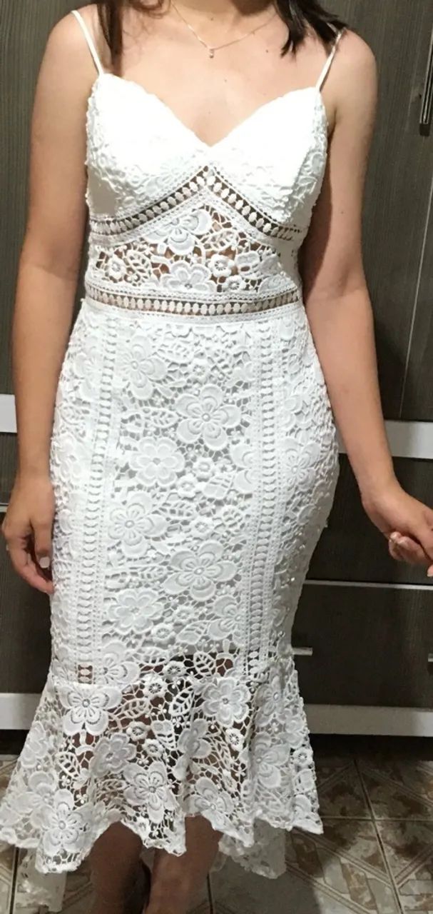 Vendo vestido rendado 