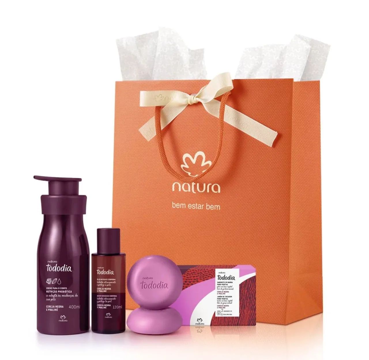 Kit Natura Tododia Cereja Negra e Praliné - Pronta entrega, Lacrado!