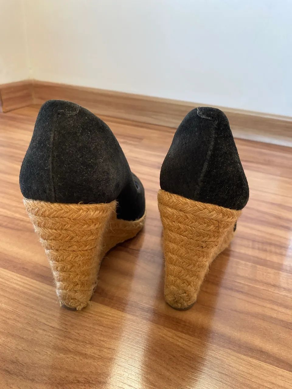 Espadrille preta de camurça  - Foto 4
