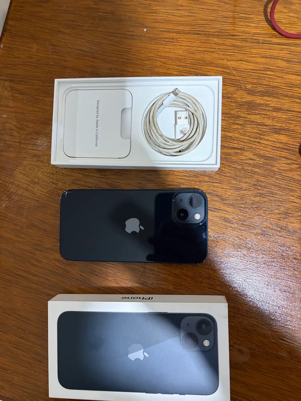 IPHONE 13 - caixa e cabo original 