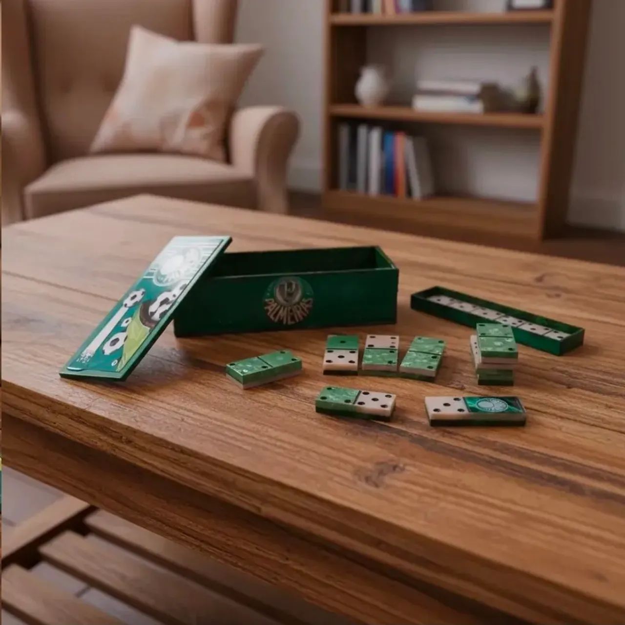 DOMINÓ DO PALMEIRAS EM RESINA PERSONALIZADO  - Foto 2