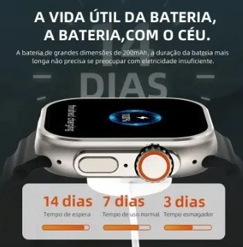 Smartwatch Kw51 Ultra 3 - Preto - Foto 4