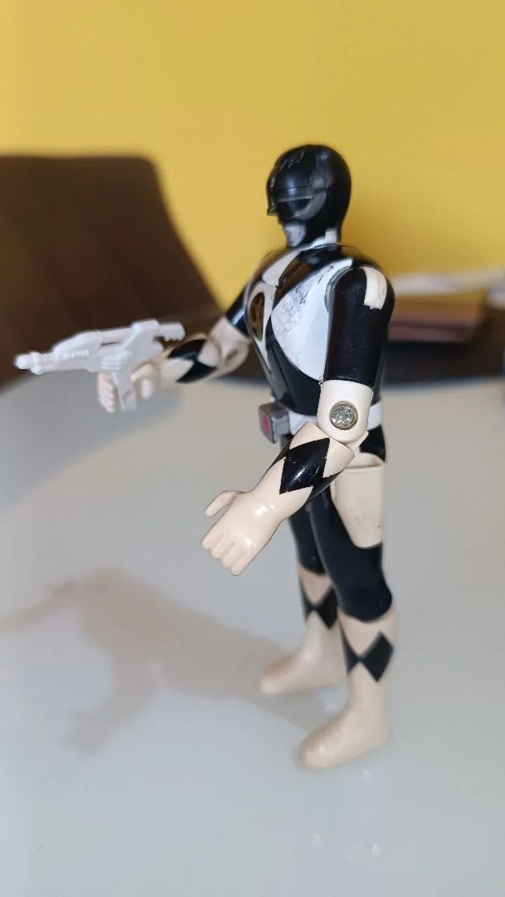 Power Rangers Preto - BANDAI 1993 - Zack Black Ranger Figure