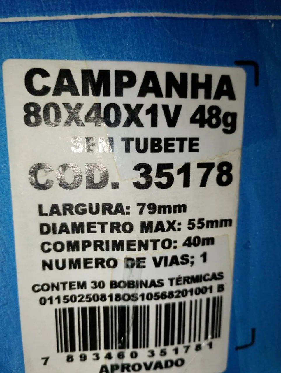 Bobinas térmicas 80x40x1 - Foto 4