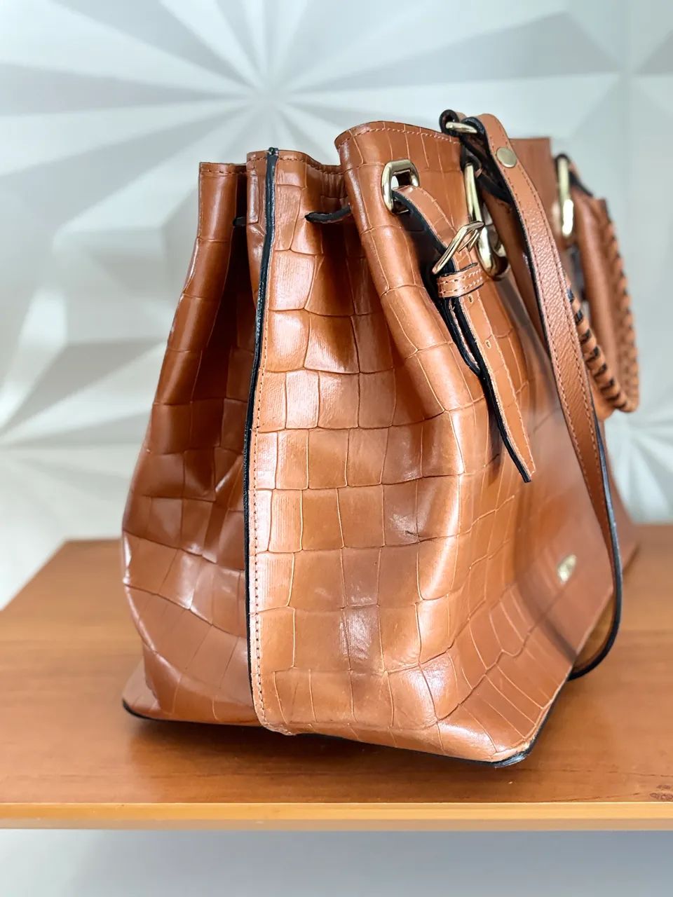 Bolsa tote Arezzo crocodilo original - Foto 5