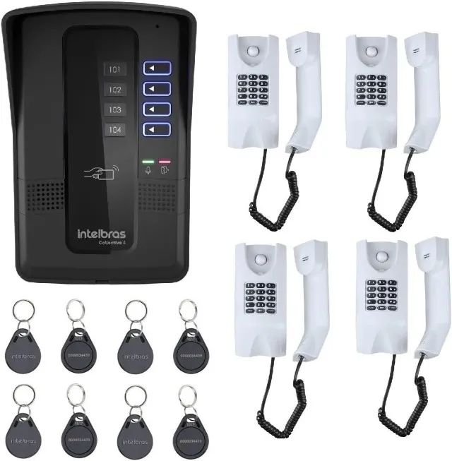 Interfone Intelbras Coletive 4 com telefones