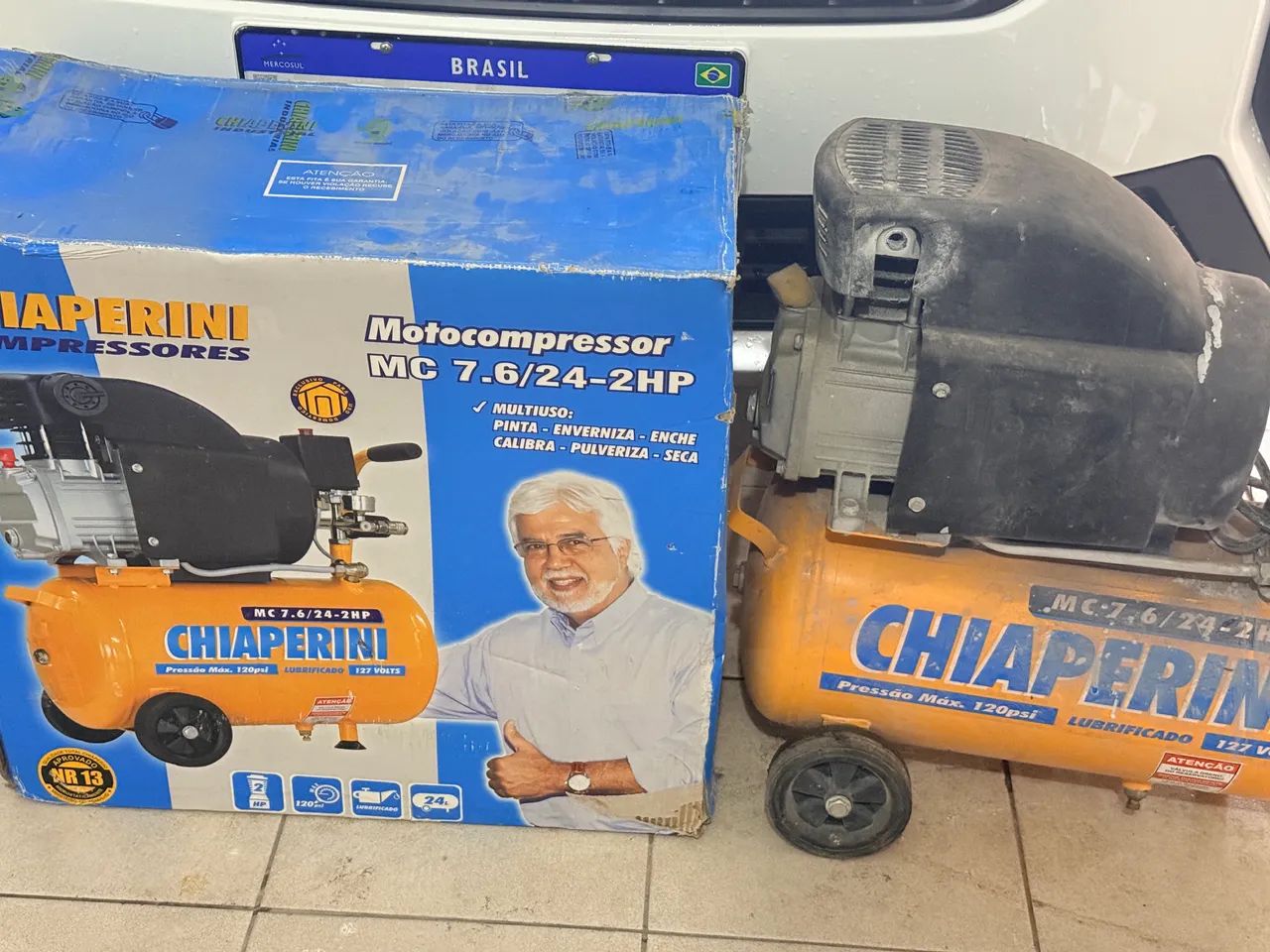 Compressor de ar Chiaperini com caixa - Foto 3