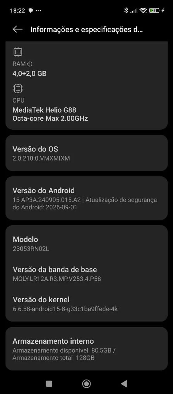 Redmi 12, perfeito estado. Com película, capa e carregador. - Foto 5