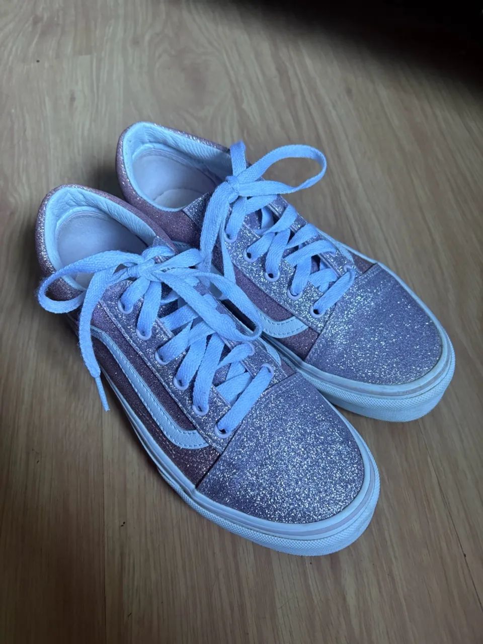Vans original rosa com glitter  - Foto 5