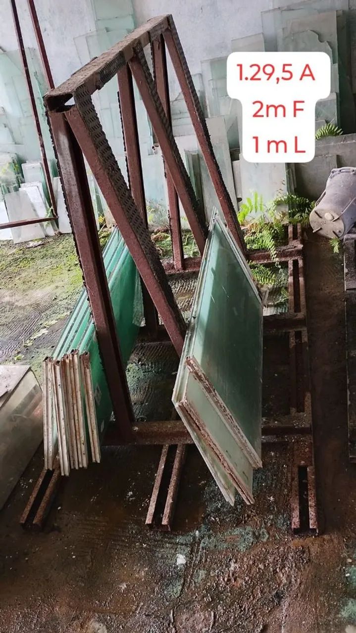 Cavalete de transporte e bancada pra vidro  - Foto 2