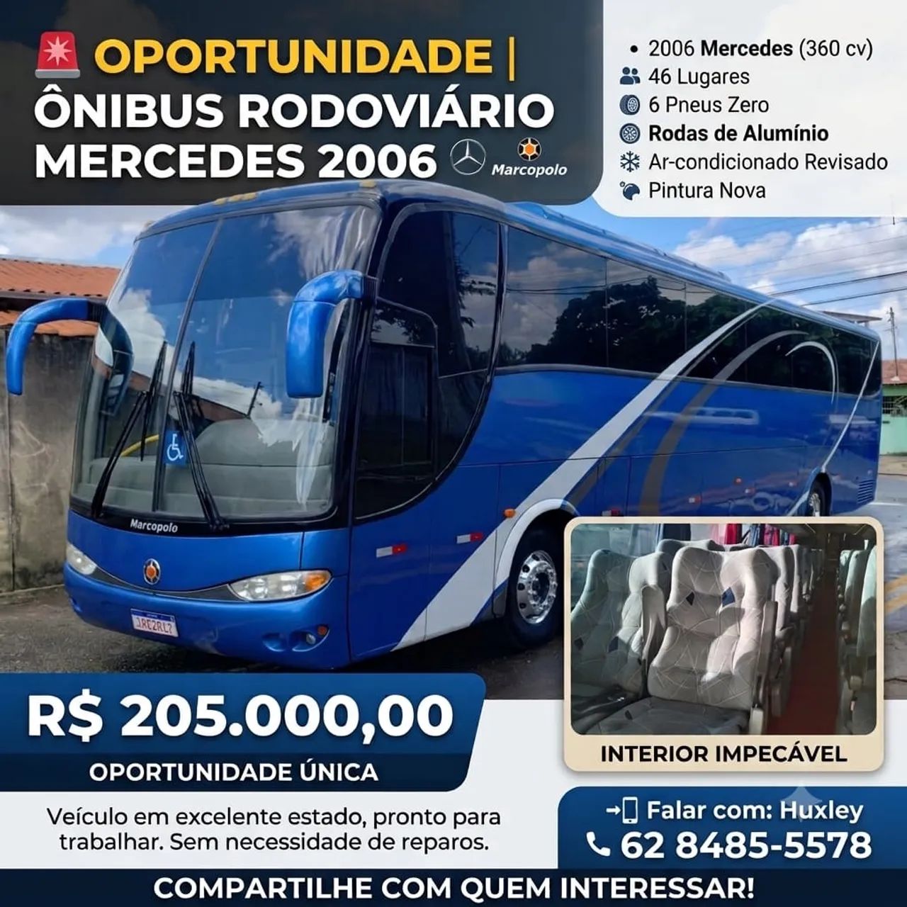 Ônibus Mercedes 0500 - Foto 2