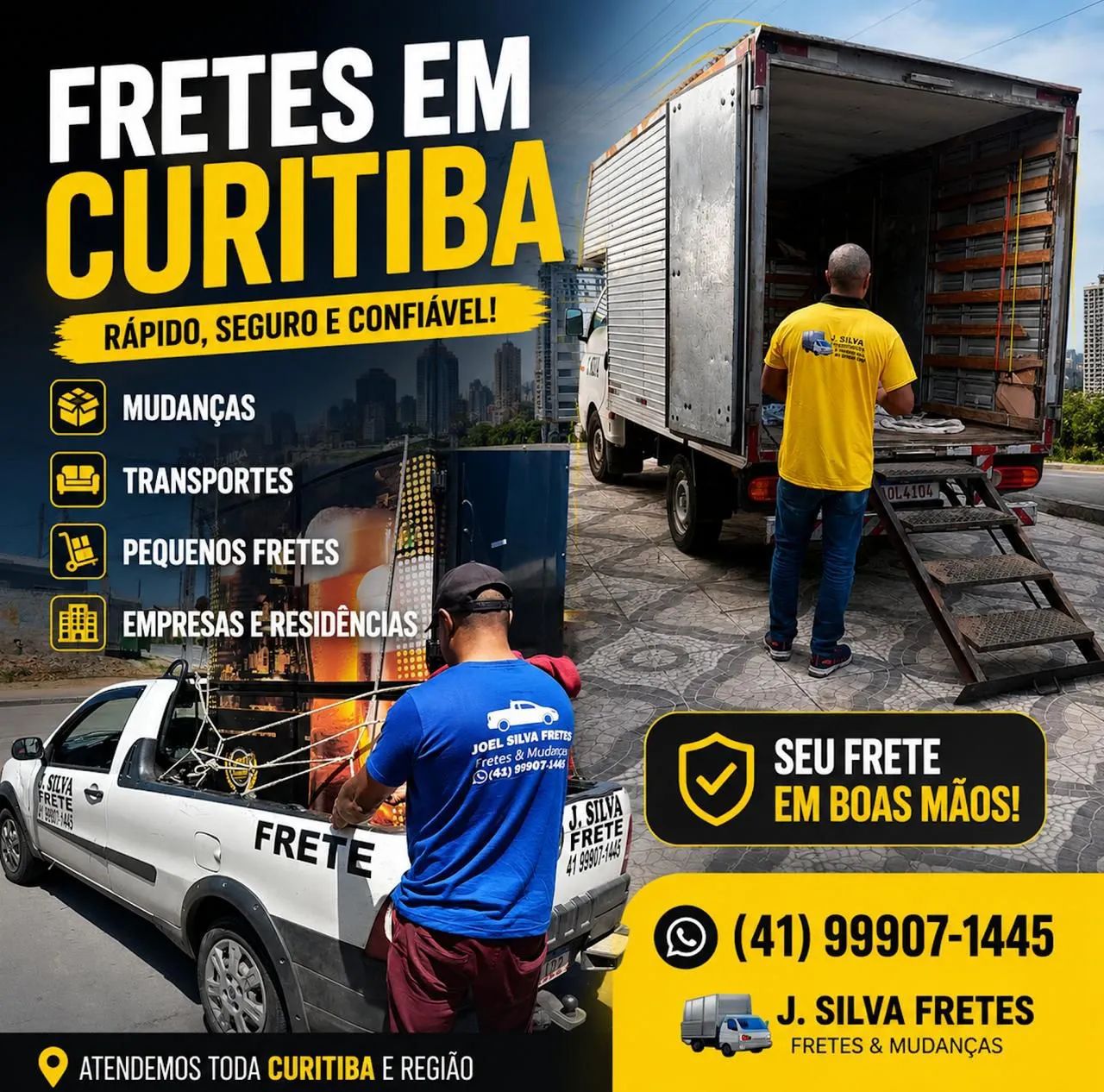 Caminhão para transporte e mudanças 