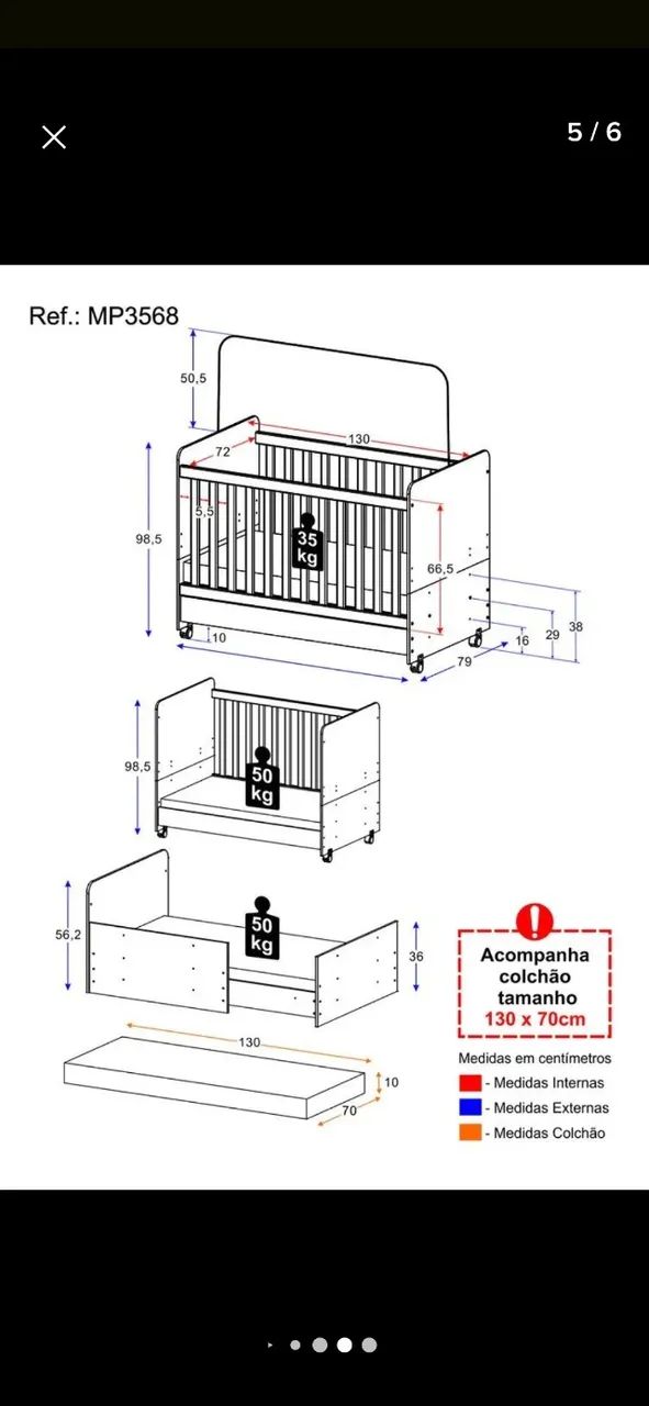 Vendo berço + colchão ortobom infantil  - Foto 4