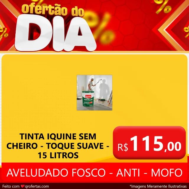 TINTA IQUINE BALDE - COR: BRANCO NEVE - ANTI MOFO - ACABAMENTO AVELUDADO - BRANCO FOSCO  - Foto 3